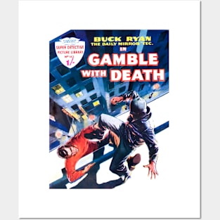 Super Retro Detective Vintage Gamble With Death 1959 Posters and Art